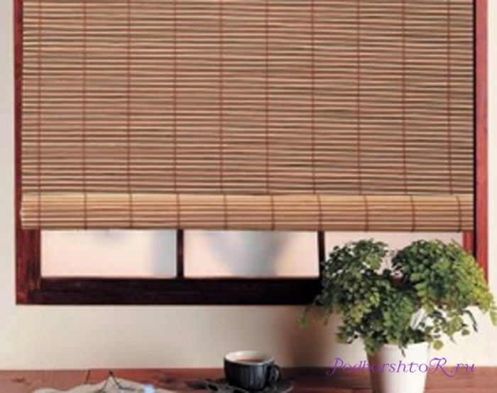 Бамбуковые рулонные шторы для окон