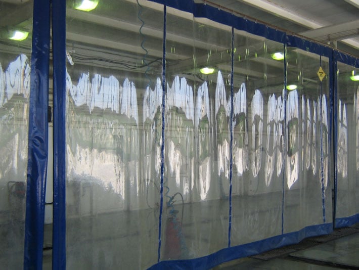прозрачные шторы для гаражей