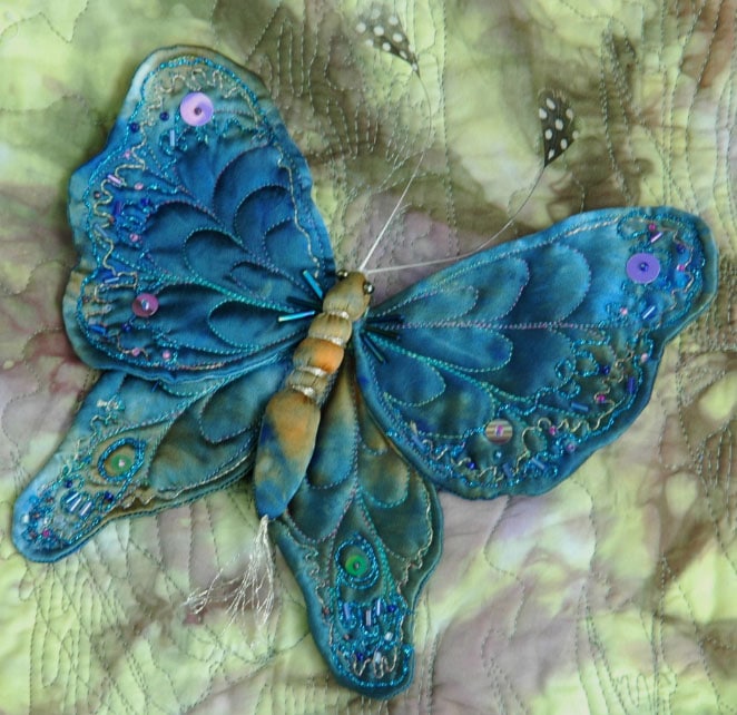 Бабочки из ткани для штор